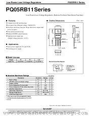 PQ05RB11-SERIES datasheet pdf SHARP