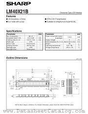 LM40X21B datasheet pdf SHARP
