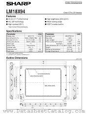 LM18X94 datasheet pdf SHARP