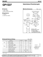GP1S37 datasheet pdf SHARP
