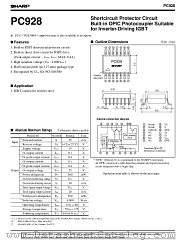 PC928 datasheet pdf SHARP