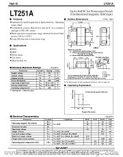 LT251A datasheet pdf SHARP