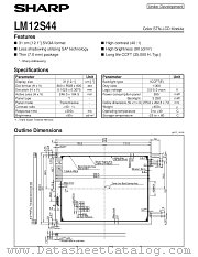 LM12S44 datasheet pdf SHARP