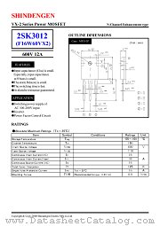 2SK3012 datasheet pdf Shindengen