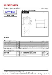 S3WB60 datasheet pdf Shindengen