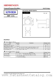 S3WB20 datasheet pdf Shindengen
