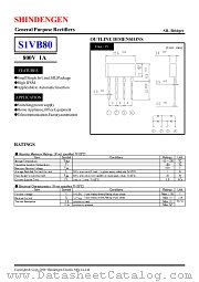 S1VB80 datasheet pdf Shindengen