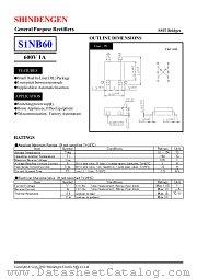 S1NB60S datasheet pdf Shindengen