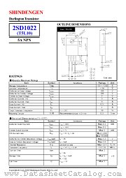 2SD1022 datasheet pdf Shindengen