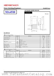 MA4510 datasheet pdf Shindengen