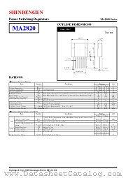 MA2820 datasheet pdf Shindengen