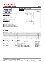 M1F80 datasheet pdf Shindengen