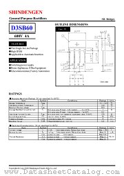 D3SB60 datasheet pdf Shindengen