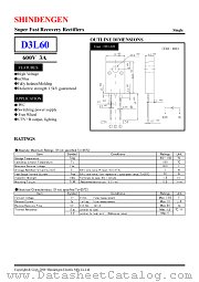 D3L60 datasheet pdf Shindengen