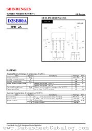D2SB80A datasheet pdf Shindengen