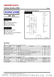 D25SC6MR datasheet pdf Shindengen