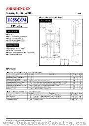 D25SC6M datasheet pdf Shindengen