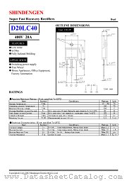 D20LC40 datasheet pdf Shindengen