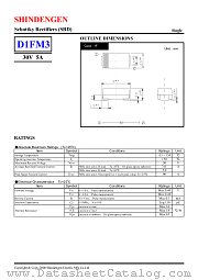 D1FM3 datasheet pdf Shindengen