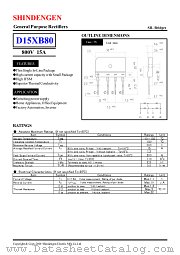 D15XB80 datasheet pdf Shindengen