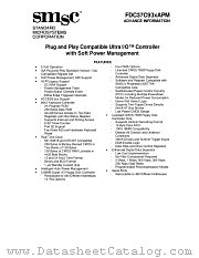 FDC37C93XAPM datasheet pdf Standard Microsystems