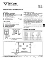 TC4421 datasheet pdf TelCom Semiconductor