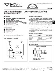 TC1031 datasheet pdf TelCom Semiconductor