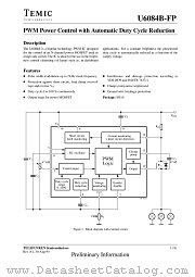 U6084B-FP datasheet pdf TEMIC