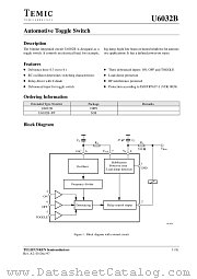 U6032B datasheet pdf TEMIC