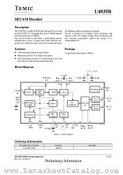 U4935B datasheet pdf TEMIC