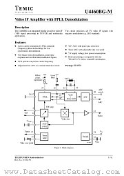U4460BGM datasheet pdf TEMIC