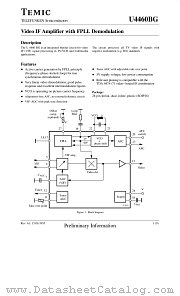U4460BG datasheet pdf TEMIC
