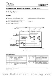 U429B-FP datasheet pdf TEMIC