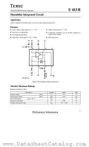 U413B datasheet pdf TEMIC