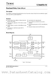 U3660M-M datasheet pdf TEMIC