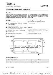 U2797B datasheet pdf TEMIC