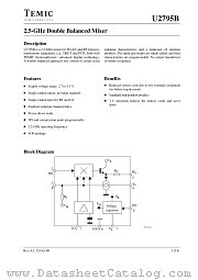 U2795B datasheet pdf TEMIC