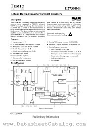 U2730BB datasheet pdf TEMIC