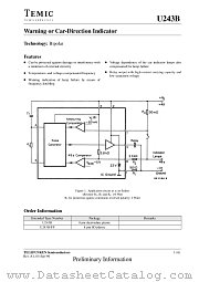 U243B datasheet pdf TEMIC