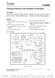 U2400B datasheet pdf TEMIC