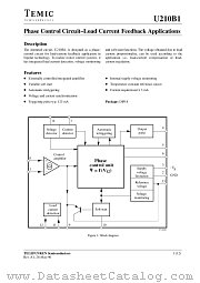 U210B1 datasheet pdf TEMIC