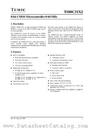 TS80C31X2 datasheet pdf TEMIC