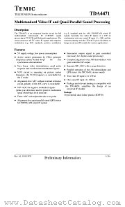 TDA4471 datasheet pdf TEMIC