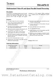 TDA4470-M datasheet pdf TEMIC