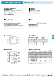 XP134A1275SR datasheet pdf Torex Semiconductor