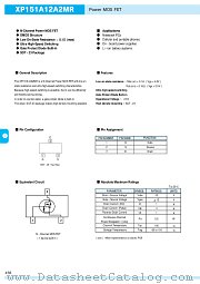 XP151A12A2MR datasheet pdf Torex Semiconductor