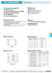 XP134A01A9SR datasheet pdf Torex Semiconductor