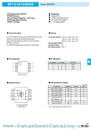 XP131A1330SR datasheet pdf Torex Semiconductor