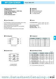 XP133A1235SR datasheet pdf Torex Semiconductor