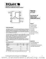 TQ3132 datasheet pdf TriQuint Semiconductor